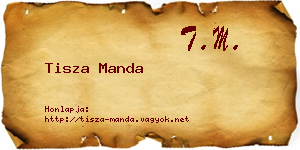 Tisza Manda névjegykártya